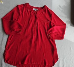 Elegant Red Women's Top